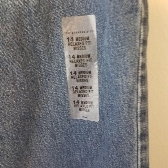 Levi's 550 Jeans Women's 14 MIS M Medium Red Tab Relaxed Fit Tapered Made in USA - Picture 9 of 14